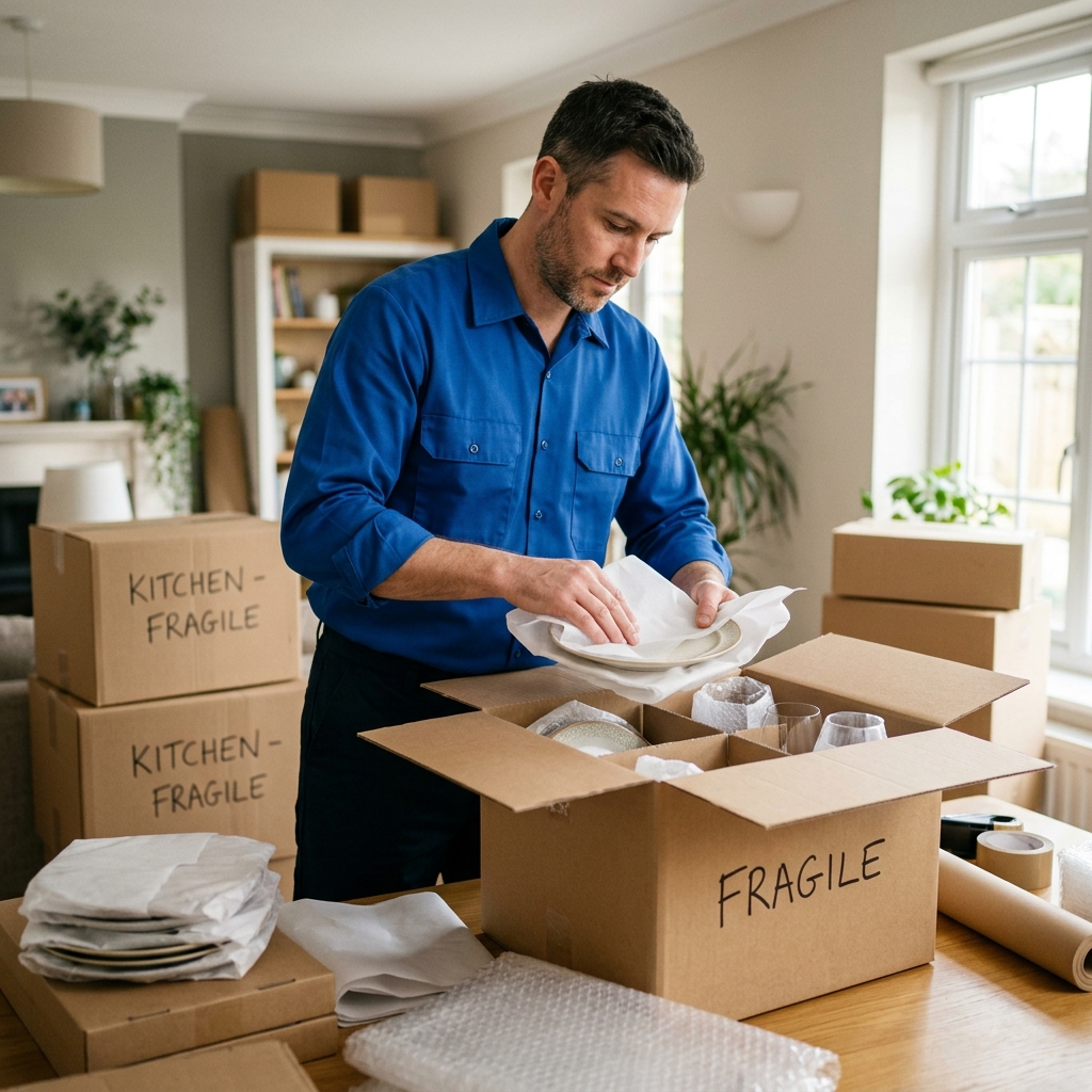 Sorgfältiger Packservice Team Umzug